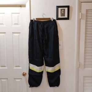 Givenchy Vintage Black and White Windbreakers With Neon Detail Size XL